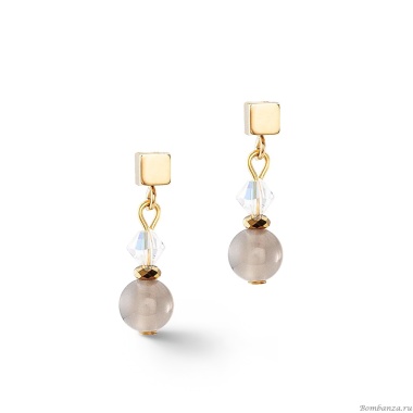 Серьги Coeur de Lion, Grey-Gold, 4345/21-1216 Серьги Coeur de Lion, Grey-Gold, 4345/21-1216