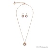 Комплект Coeur de Lion, Multicolor-Rosegold, серьги и колье