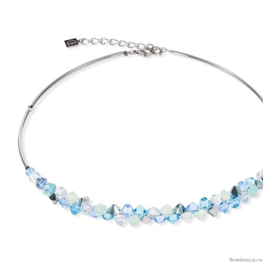 Колье Coeur de Lion, Blue-Aqua, 2038/10-0737 Колье Coeur de Lion, Blue-Aqua, 2038/10-0737