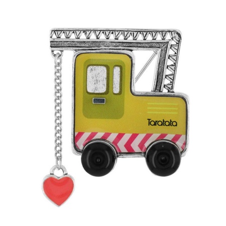 Брошь TARATATA, Mille Bornes, со стеклянными бусинами и смолой, TT-H22-06206-10Y желтый