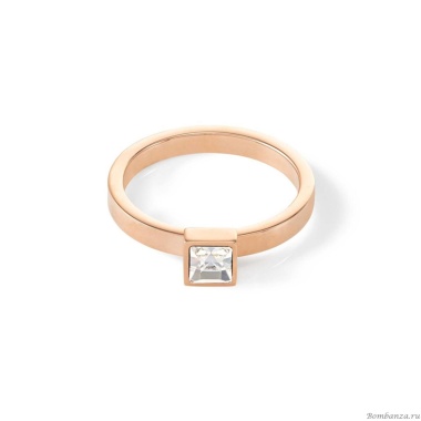 Кольцо Coeur de Lion, Crystal-Rose gold 19 мм, 0501/40-1822 60 Кольцо Coeur de Lion, Crystal-Rose gold 19 мм, 0501/40-1822 60