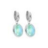 Серьги Qudo, Creole TIVOLA small (S/P) Silky sage delite, 310692 BL/S Серьги Qudo, Creole TIVOLA small (S/P) Silky sage delite, 310692 BL/S