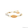 Браслет Franck Herval, Justine, перламутр, кристалл Swarovski, эмаль, FH23.2-13-72363 золотистый Браслет Franck Herval, Justine, перламутр, кристалл Swarovski, эмаль, FH23.2-13-72363 золотистый