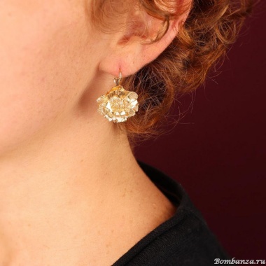 Серьги TARATATA, Magnolia, металл, TT-H25-08763-20D золотистый