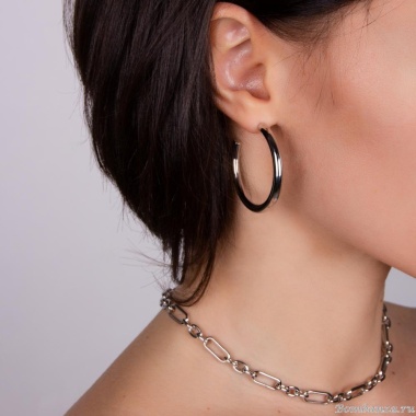 Серьги Moon Paris, Ikita, полукольца, MIK-22.10-061 серебристый Серьги Moon Paris, Ikita, полукольца, MIK-22.10-061 серебристый