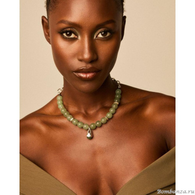 Колье VIDDA, Hera, с розовым кварцем и кожей, VD25.1-02234201 розовый