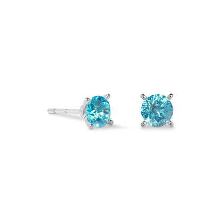 Серьги Coeur de Lion, Aqua-Silver, 0207/21-2017