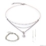 Браслет Coeur de Lion, White-Silver, 6005/30-1417. Германия