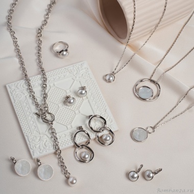 Кольцо Fiore Luna, White Pearl