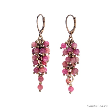 Серьги Lanzerotti, Elisir, с турмалином, LZ-25.10-286 розовый