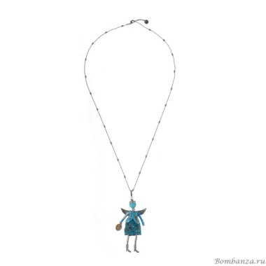 Подвеска Miamelie, кукла Бриджит с крыльями, MiA-2408-CL7423 серебристый