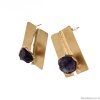 Серьги Katerina Vassou, Ratana, с аметистом, KV23-307082G фиолетовый