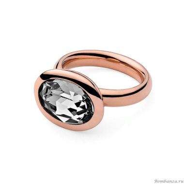 Кольцо Qudo, Tivola Сrystal 16.5 мм 631403/16.5 BW/RG Кольцо Qudo, Tivola Сrystal 16.5 мм 631403/16.5 BW/RG