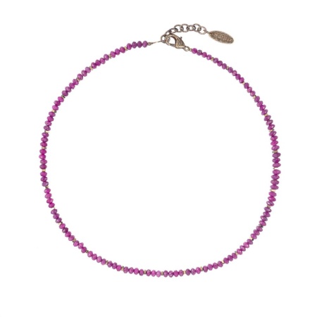 Колье Lanzerotti, Elisir, с рубином и гематитом, LZ-25.10-303 розовый