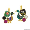 Серьги TARATATA, Jeu De L`oie, асимметричные, с цветной смолой, TT-H24-01708-20M золотистый Серьги TARATATA, Jeu De L`oie, асимметричные, с цветной смолой, TT-H24-01708-20M золотистый