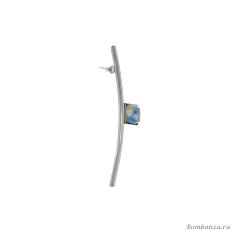 Серьги Katerina Vassou, с азуритом, KV23.2-305922B серебристый