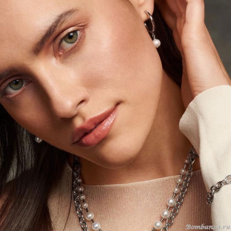 Серьги Coeur de Lion, 4-In-1 White-Silver, 1100/21-1417. Германия