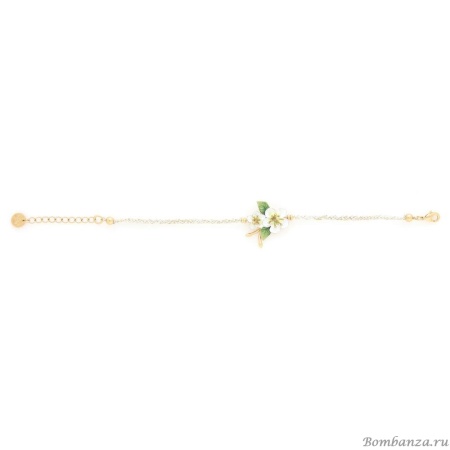 Браслет Franck Herval, Hana, с цветами и цветной эмалью, FH25.1-13-72932 белый