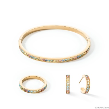 Кольцо Coeur de Lion, Multicolour Pastel Gold 58