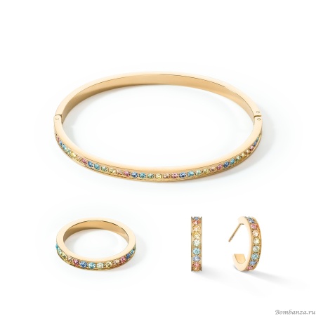 Кольцо Coeur de Lion, Multicolour Pastel Gold 58