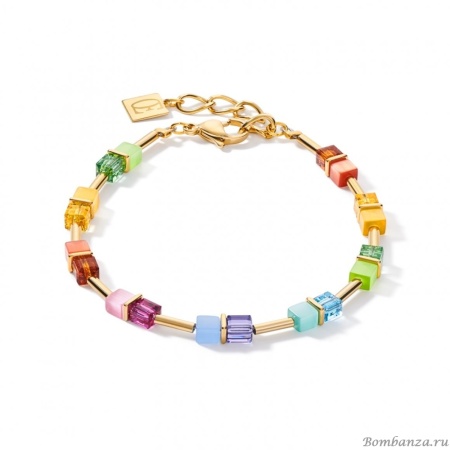 Браслет Coeur de Lion, Multicolor Rainbow-Gold 5020/30-1535. Германия