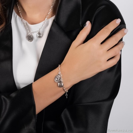 Браслет Tra-la-ra, Voyage, с подвесками, TLR24-243P003 серебристый