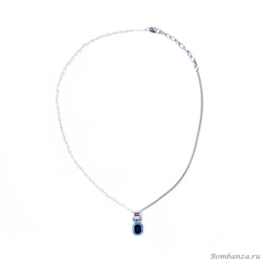 Колье Moon Paris, Ringo, с кристаллами, MR-22.03-018 синий Колье Moon Paris, Ringo, с кристаллами, MR-22.03-018 синий