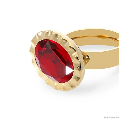 Кольцо Qudo, TIVOLA UNICA big (G/P) Siam 60, 686731 Кольцо Qudo, TIVOLA UNICA big (G/P) Siam 60, 686731