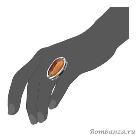 Кольцо Ciclon, Supernova, со вставкой из муранского стекла, CN-182501 (19, коралловый)