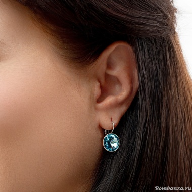 Серьги Fiore Luna, Aquamarine, A1903.M22 BL/S Серьги Fiore Luna, Aquamarine, A1903.M22 BL/S