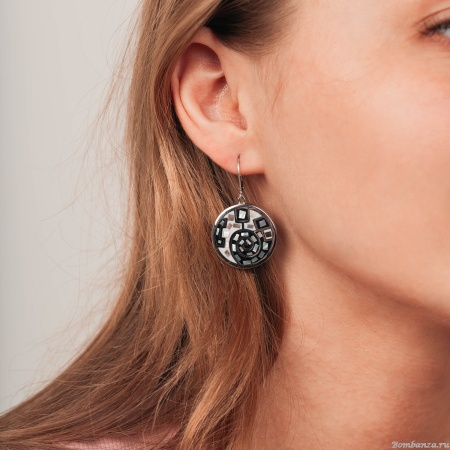 Серьги Fiore Luna,, AE01319-11 BW/S