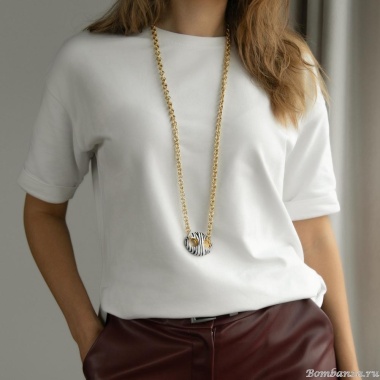 Колье Francesca Bianchi, с эмалью, FB25.2-15T золотистый