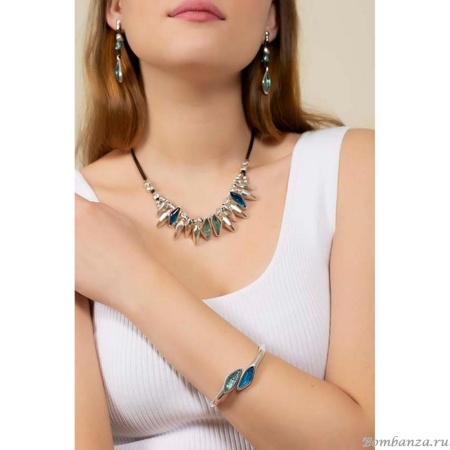 Браслет Ciclon, Beskydy, кафф, с муранским стеклом, CN-241119 розовый Браслет Ciclon, Beskydy, кафф, с муранским стеклом, CN-241119 розовый