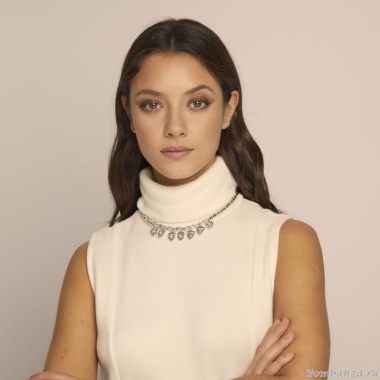 Колье VIDDA, Serenity, с кристаллами Swarovski, кожа, VD22-01422 аквамариновый Колье VIDDA, Serenity, с кристаллами Swarovski, кожа, VD22-01422 аквамариновый