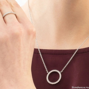 Колье Coeur de Lion, Crystal-Silver, 2057/10-1817 Колье Coeur de Lion, Crystal-Silver, 2057/10-1817