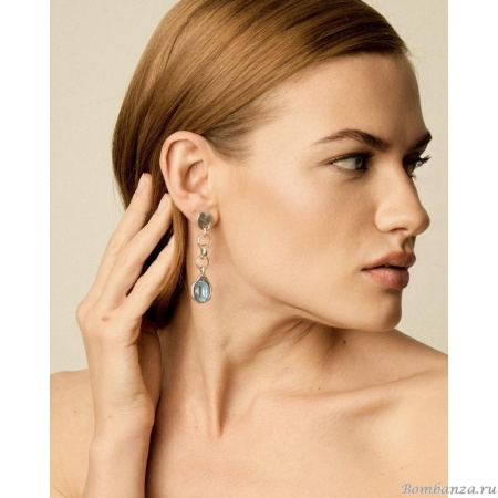 Серьги VIDDA, Cibeles, с кристаллом Swarovski, VD24.2-01976 голубой