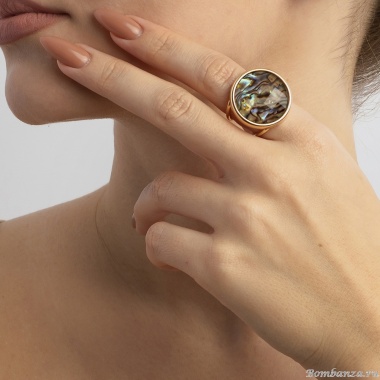 Кольцо Possebon, abalone безразмерное