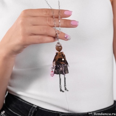 Подвеска Miamelie, кукла Розмари, MiA-2504-CL7658 серебристый