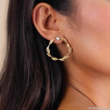 Серьги Franck Herval, Merry, с кристаллом Swarovski, FH24.2-12-68958 золотистый