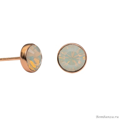 Пусеты Fiore Luna, Light Grey Opal