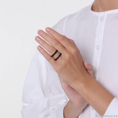 Кольцо Katerina Vassou, Nanea, разъемное, с кристаллами, KV23-307052S серебристый