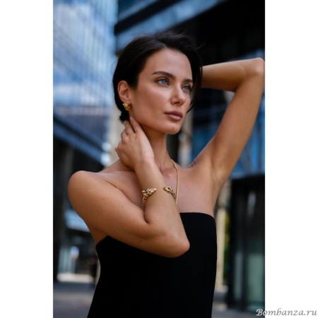 Браслет Moon Paris, кафф, анималистический дизайн, Mo-Y25.06-029.65 золотистый