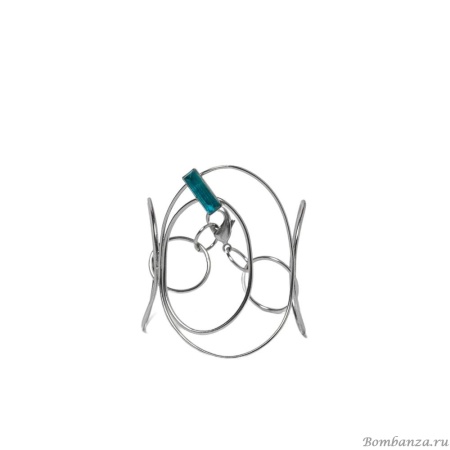 Браслет Katerina Vassou, Nora, с кристаллом параиба, KV23-307655S серебристый