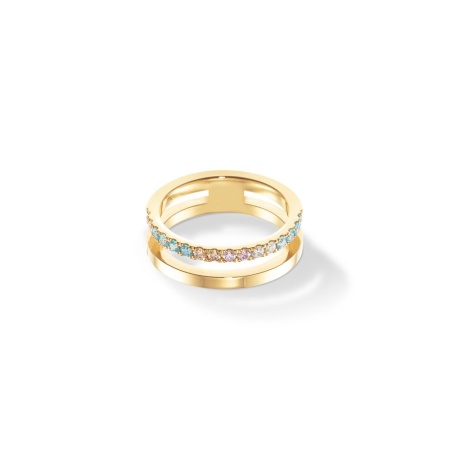 Кольцо Coeur de Lion, Multicolour Pastel Gold, 0136/40-1590 60