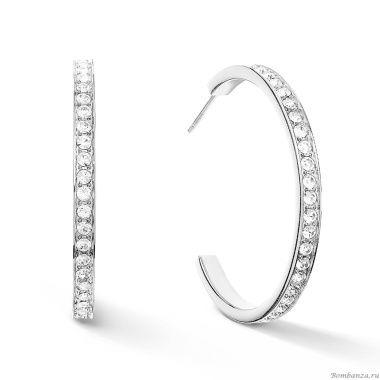 Пусеты Coeur de Lion, Crystal-Silver 0128/21-1817 Пусеты Coeur de Lion, Crystal-Silver 0128/21-1817