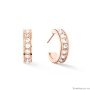 Пусеты Coeur de Lion, Crystal-Rose gold 0131/21-1822. Германия