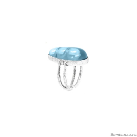 Кольцо Nature Bijoux, Pearl, разъемное, c жемчугом в смоле, NB22.2-19-24475 голубой