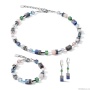 Серьги Coeur de Lion, Blue-Green 4905/20-0705. Германия