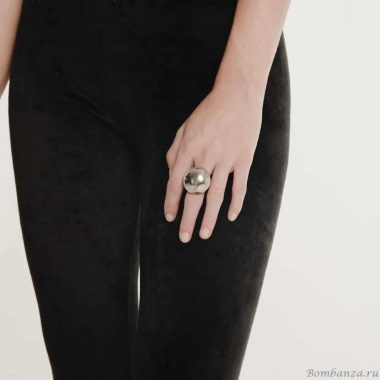 Кольцо Katerina Vassou, Veneer, разъемное, с зеркальной полусферой, KV24.2-401385S серебристый