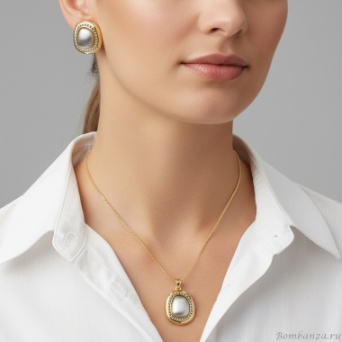 Комплект Fiore Luna, колье+серьги, SG207547E-001 G